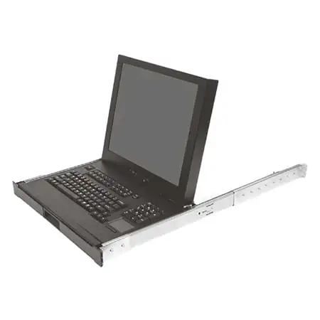Recortec RMM-627B 1RU Rackmount KVM Console with 17 Inch LCD/Full Size Keyboard/Touchpad
