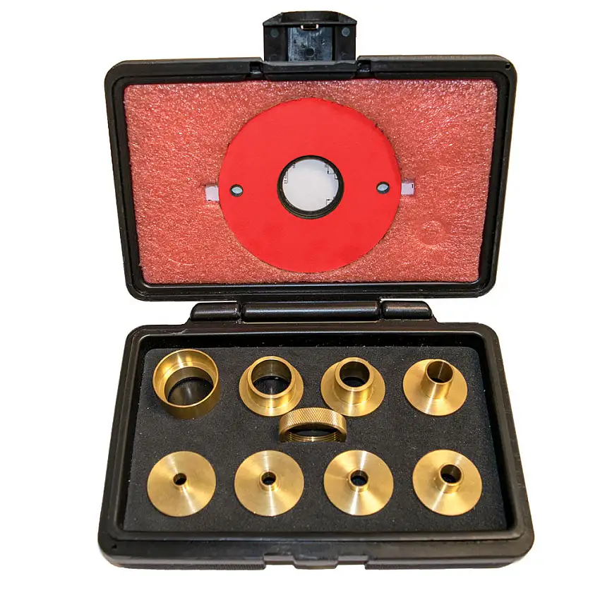 SawStop 9 pc Brass Precision Template Guide Set - RT-TGS