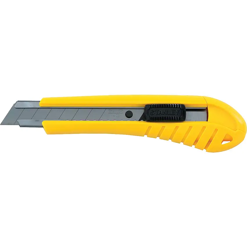 Stanley® 6 3/4" X 18mm Yellow/Black Stainless Steel Knife