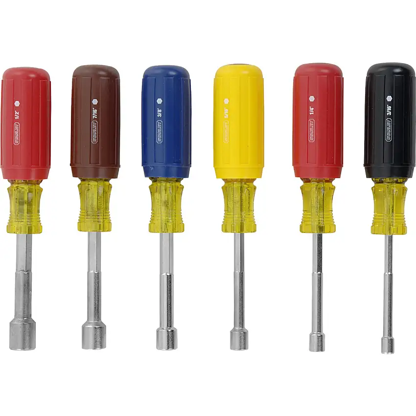 Stanley® 5mm - 11mm Yellow/Black Metal Nut Driver Tool Set