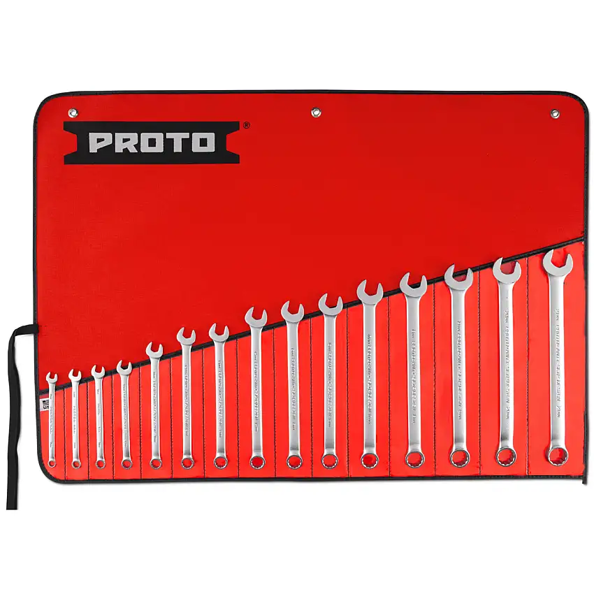 Stanley® 7 mm - 21 mm Gray Satin Finished Proto® Wrench Tool Set