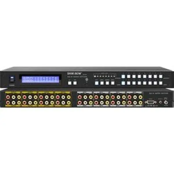 ShinyBow 8x8 Composite Video Stereo Audio Matrix Switcher (SB-5548LCM)