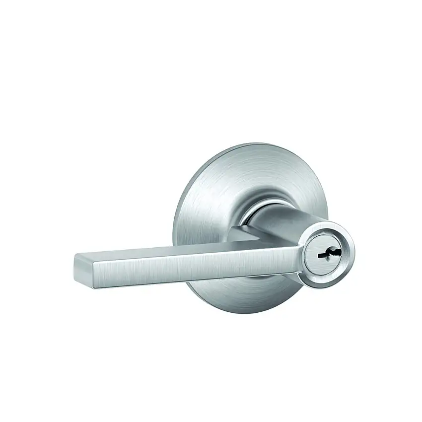 Schlage J54-SOL-626 Entry Lock, Solstice Lever, Satin Chrome