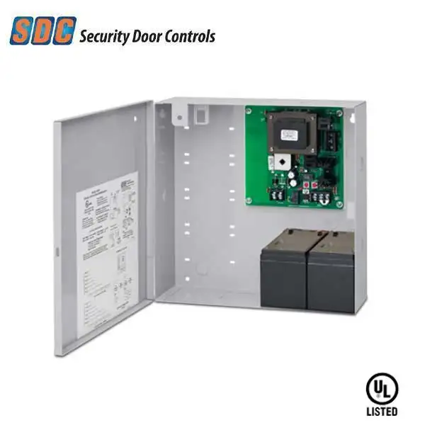 SDC - 602 - Low Voltage Power Supply - 12" Cabinet - 1 Amp - 12/24VDC - Battery Charger - Fire Rated