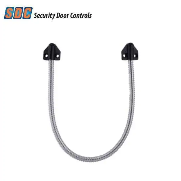 SDC - PT-2U - Power Transfer Door Loop - 18" Length - 1/4" I.D. - Stainless Steel with Black End Caps