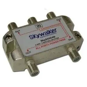 Skywalker 4-way Splitter for Off-air and Satellite signals (SKY23304D)
