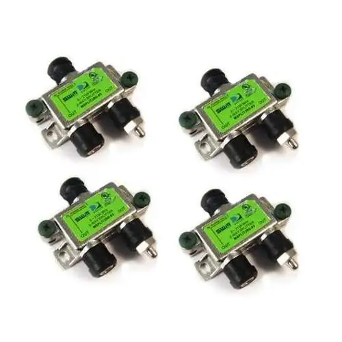 DIRECTV SWS-2 Satellite 2-Way Wide Band MRV Compatible Splitter 2 -2150 MHz 4-PACK (SPLIT2MRV4PK)