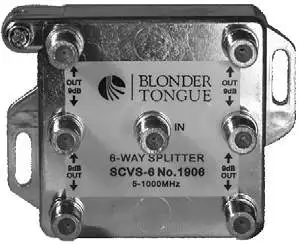 Blonder Tongue 6-Way Splitter 25Pk (SCVS-6)