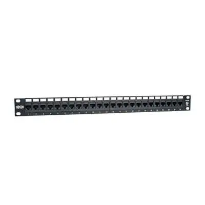Solid Signal CAT6 24 Port Keystone Pass Thru Patch Panel(SSPP-CAT624KEY)