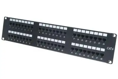 Solid Signal SSPP-CAT648B Patch Panel CAT6 48 Port Black (SSPP-CAT648B)
