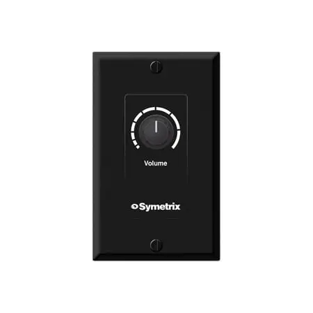 Symetrix RC-3 GPI Wall-panel Remote Control with Analog Potentiometer - Decora Single Gang - Black