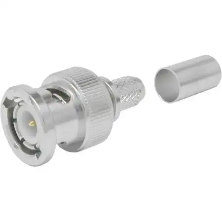 Times Microwave Systems LMR® BNC Male Plug Crimp Connector for LMR-240 (TC-240-BM-X)