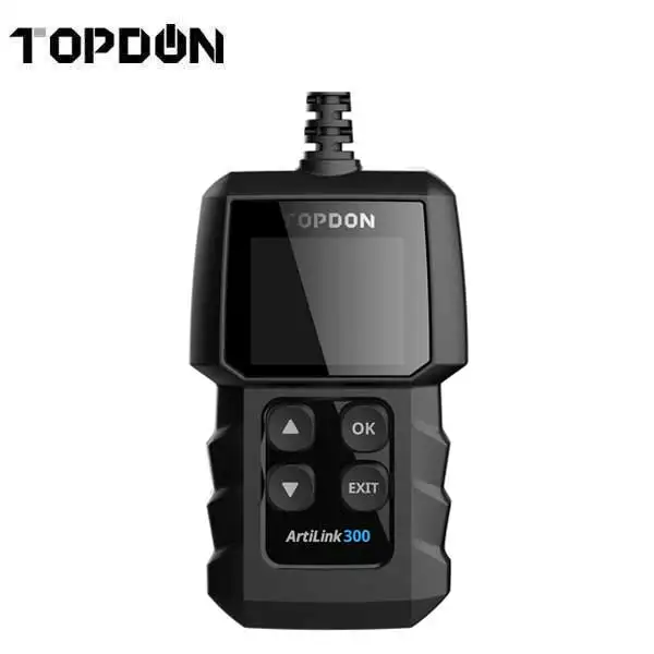 TOPDON - Artilink 300 - OBDII Diagnostic Scan Tool - O2 Sensor - 18V - 1.77" Color Display - DTC Library Lookup - Live Data Monitoring