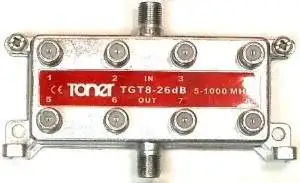 Toner Cable Output Indoor Directional Tap (TGT8)