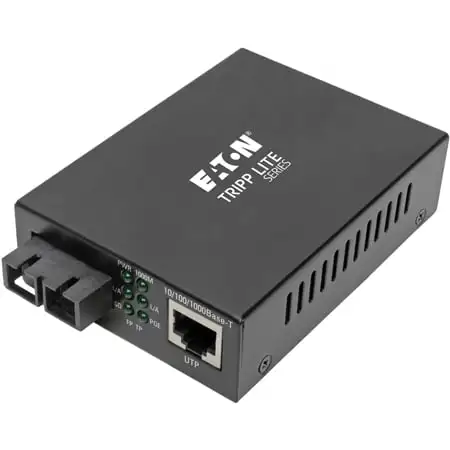 Tripp Lite N785-P01-SC-SM1 Singlemode Fiber to Ethernet Transceiver - PoE 10/100/1000 SC - 1310nm - 12.4 Mile Range