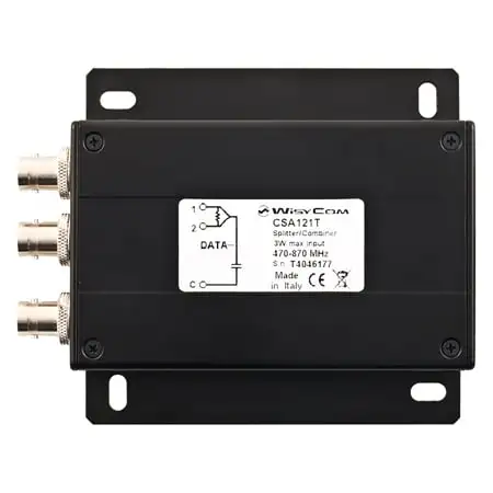 Wisycom CSA121-T Passive Wideband Combiner/Splitter - 3W Version - 470 to 870MHz