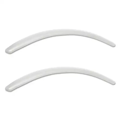 Alera Neratoli Series 1.77 in. x 15.15 in. x 0.59 in. Replacement Faux Leather Arm Pads for Neratoli Series Chairs - White (1-Pair)