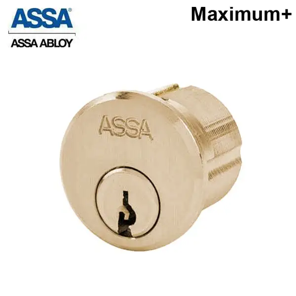 ASSA - Maximum+ - Mortise Cylinder - Adams Rite Cam - 1-1/2" - 612 - Satin Bronze