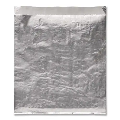 Bagcraft 300533 6 in. x 3/4 in. x 6-1/2 in. Foil Sandwich Bags - Silver (1000/Carton)