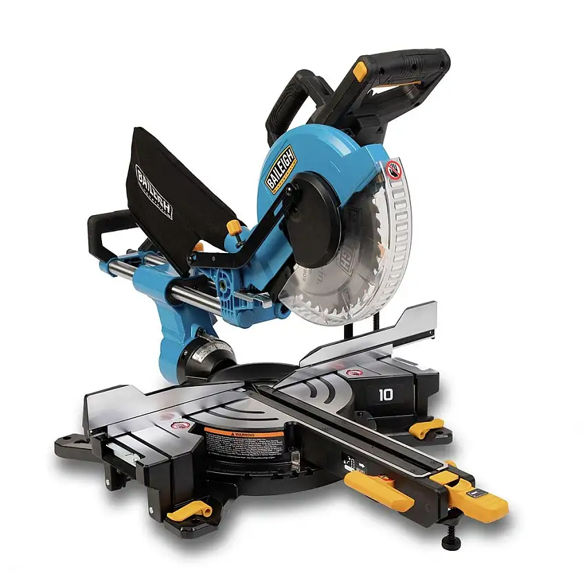 Baileigh Industrial BMS-10 15 Amp 4200 RPM 10 in. Dual Bevel Sliding Compound Miter Saw - BA9-1231858