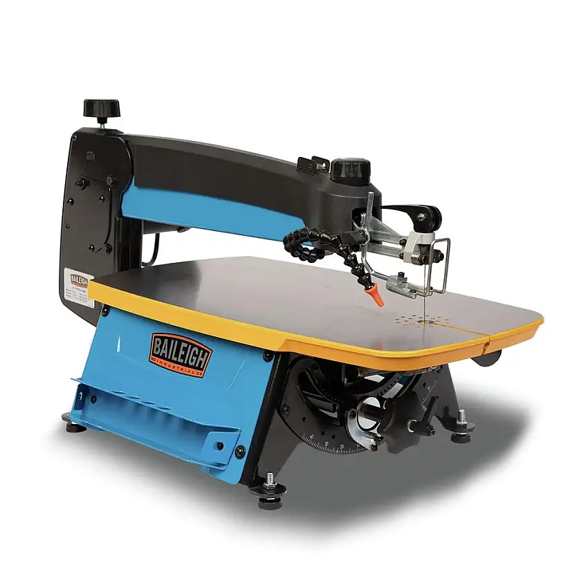 Baileigh Industrial BSS-22 120V 400 -1550 SPM Variable-Speed 22-3/8 in. Throat Cast Iron Table Scroll Saw with Foot Pedal - BA9-1231862
