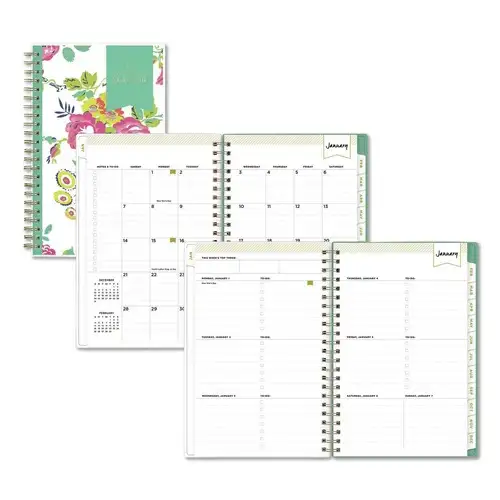 Blue Sky 8 in. x 5 in. 12-Month (Jan-Dec 2026) Day Designer Peyton Weekly/Monthly Planner - White