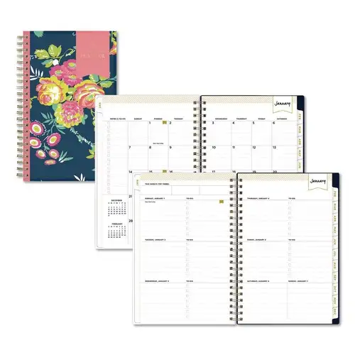 Blue Sky 8 in. x 5 in. 12-Month (Jan-Dec 2026) Day Designer Peyton Weekly/Monthly Planner - Navy Cover