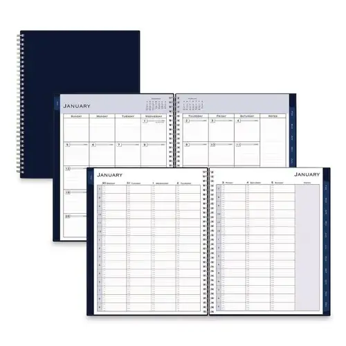 Blue Sky 11 in. x 8.5 in. 12-Month (Jan to Dec): 2026 Passages Weekly Appointment Book and Monthly Planner - Navy Cover