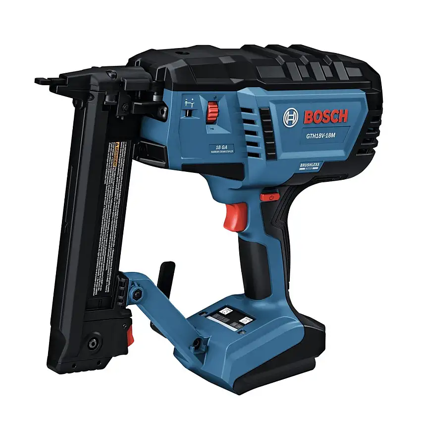 Bosch 18V Brushless Lithium-Ion 18-Gauge Cordless Narrow Crown Stapler (Tool Only) - GTH18V-18MN
