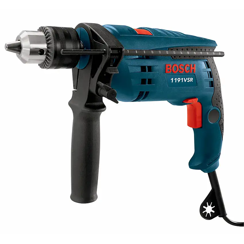Factory Reconditioned Bosch 7 Amp Single Speed 1/2 in. Corded Hammer Drill - 1191VSRK-RT