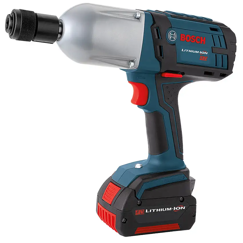 Factory Reconditioned Bosch 18V Lithium-Ion High Torque 7/16 in. Cordless Hex Impact Wrench Kit - HTH182-01-RT