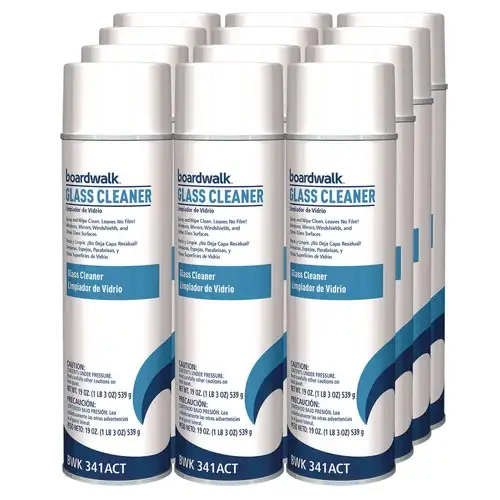 Boardwalk 1041288 19 oz. Aerosol Spray Heavy-Duty Glass Cleaner - Sweet Scent (12/Carton)