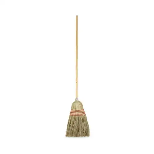 Boardwalk Yucca/Corn Fiber Bristles 55.5 in. Overall Length Parlor Broom - Natural