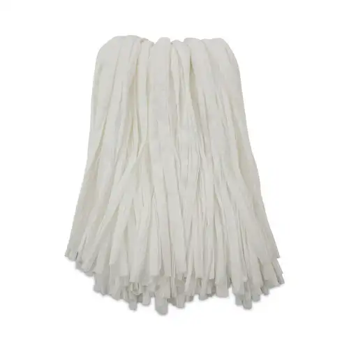 Boardwalk #24 Nonwoven Rayon/Polyester Cut End Edge Mop - White (12/Carton)