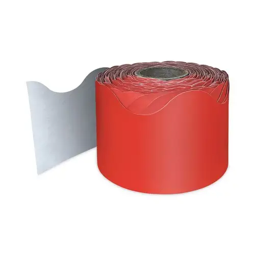 Carson-Dellosa 2.25 in. x 65 ft. Rolled Scalloped Borders - Red