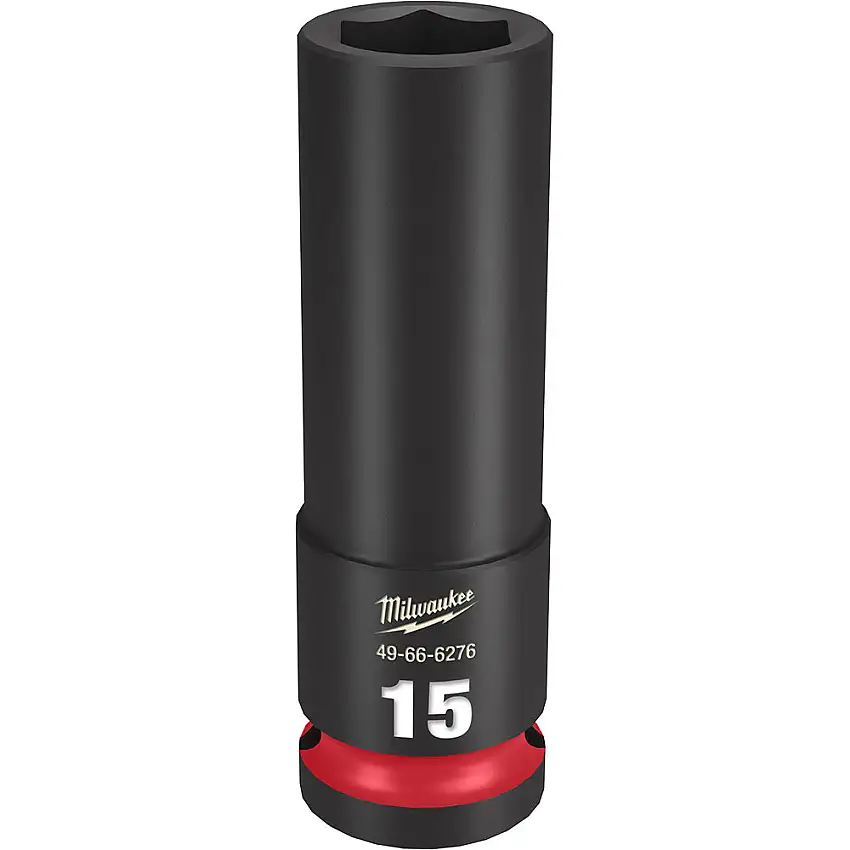 Milwaukee 49-66-6276 Shockwave Impact Duty 1/2" Drive 15MM Deep 6 Poin