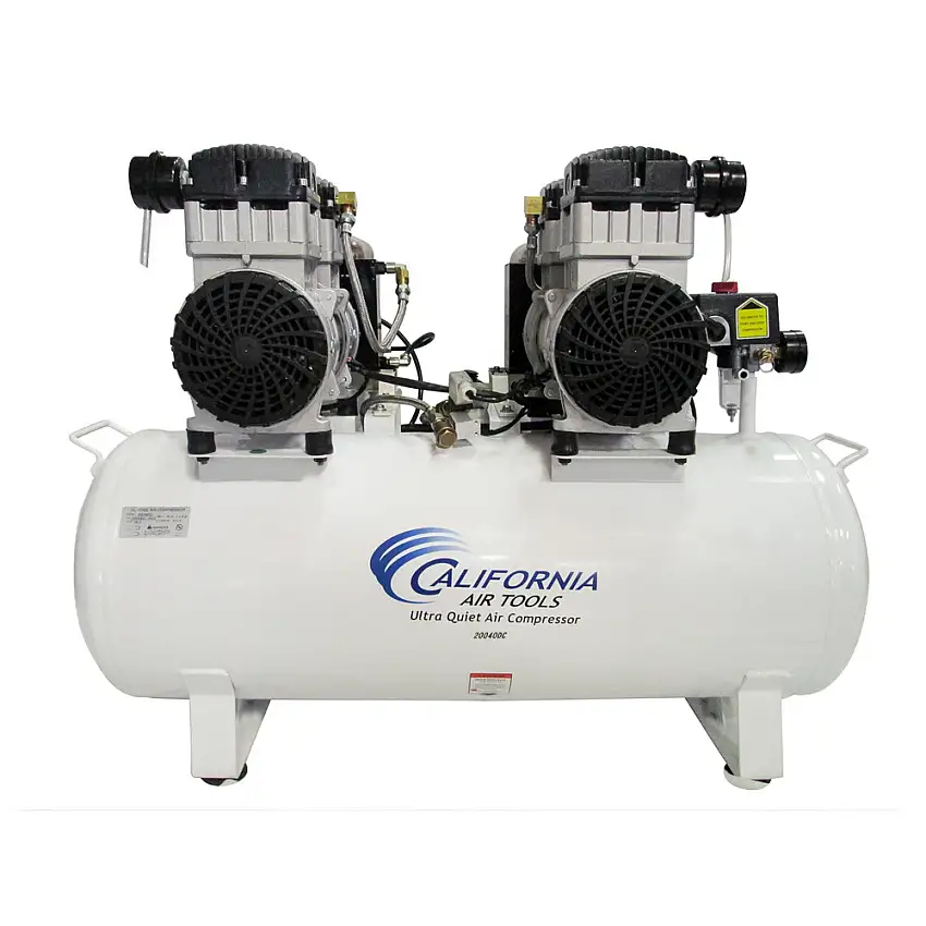California Air Tools 20040DCAD 4 HP 20 Gallon Ultra Quiet and Oil-Free Hot Dog Air Compressor with Air Dryer - CAT-20040DCAD