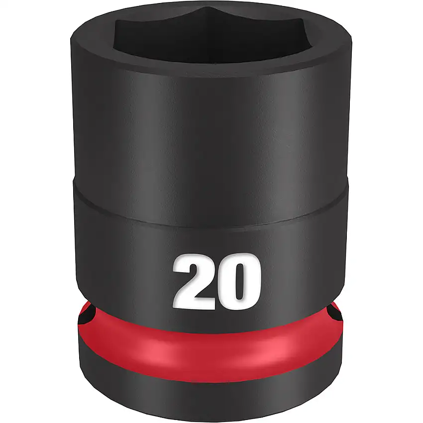 Milwaukee 49-66-6252 Shockwave Impact Duty 1/2" Drive 20MM Standard 6