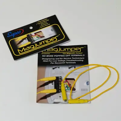 Supco MAG1YL 30 Vac Magnetic Test Leads Jumper Wire Magjumper Yellow