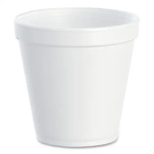 Dart 16MJ20 16 oz. Squat Foam Containers - White (500/Carton)