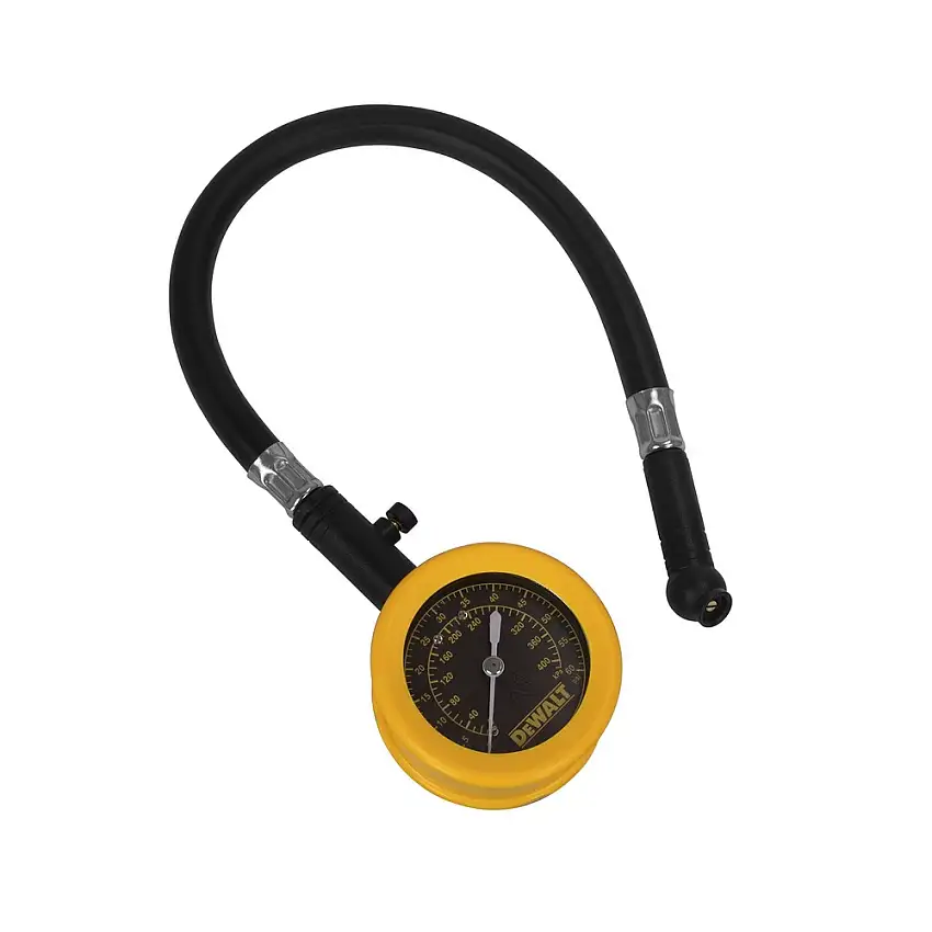 Dewalt 12 in. Hose and Swivel Chuck Analog Dial Gauge with Bleeder - DXCM032-0149