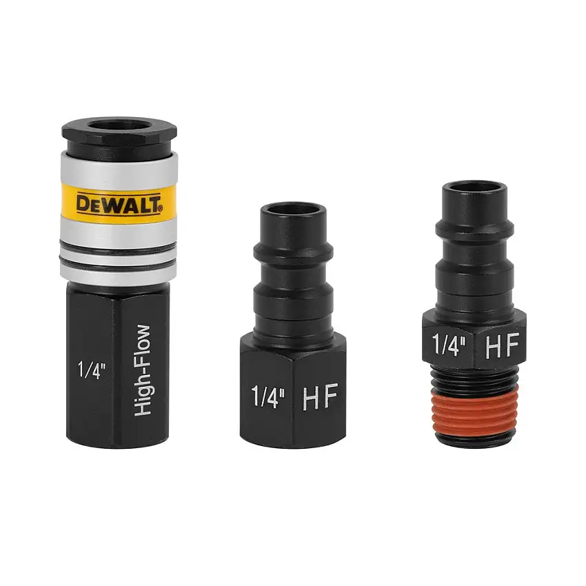 Dewalt 3-Piece 1/4 in. NPT High Flow Couplers and Plugs - DXCM036-0203