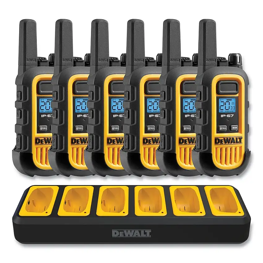 Dewalt 1W 22-Channel Heavy-Duty Walkie Talkies - DXFRS300-BCH6B