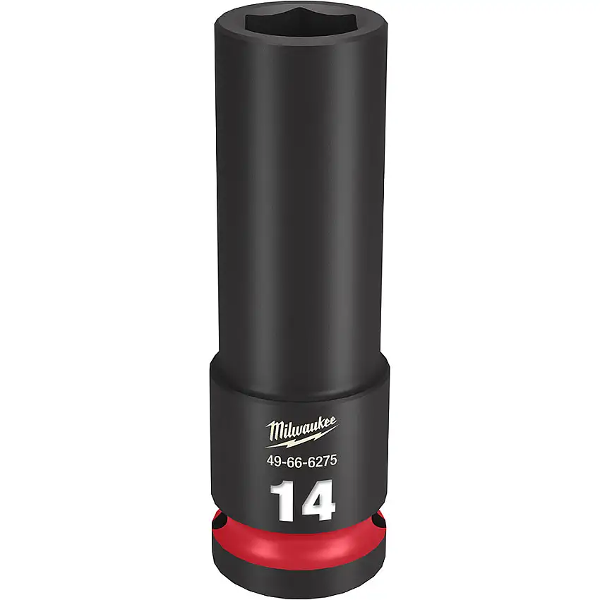 Milwaukee 49-66-6275 Shockwave Impact Duty 1/2" Drive 14MM Deep 6 Poin
