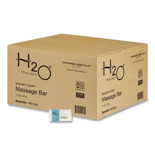 Diversified Hospitality Solutions H2O Therapy 1.1 oz Soaps - White Tea and Lemongrass (400/Carton)