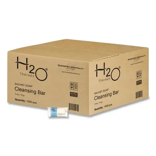 Diversified Hospitality Solutions H2O Therapy 0.5 oz Soaps - White Tea and Lemongrass (1000/Carton)