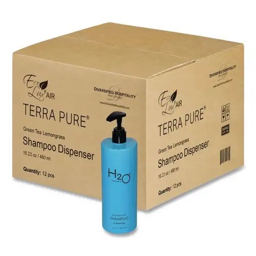 Diversified Hospitality Solutions H2O Therapy 16.23 oz Shampoo - White Tea and Lemongrass (12/Carton)