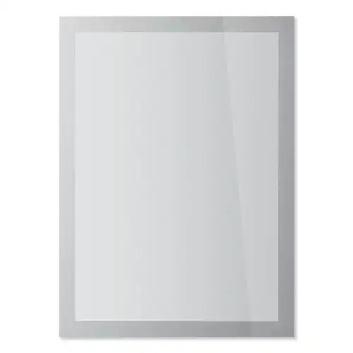 Durable 8.5 in. x 11 in. DURAFRAME SUN Sign Holder - Silver Frame (2/Pack)