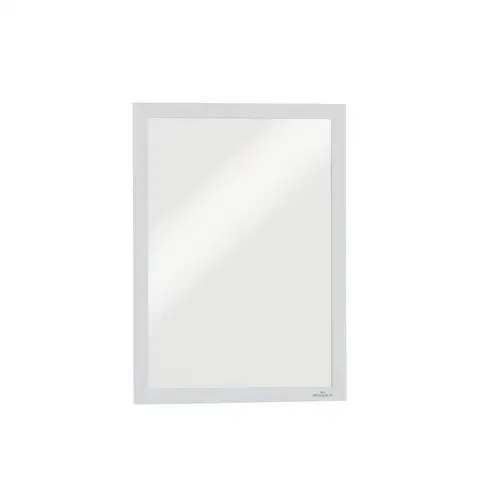 Durable Infoframe DURAFRAME 9.5 in. x 12 in. Self Adhesive Double Sided Sign Holder - White Frame (2/Pack)