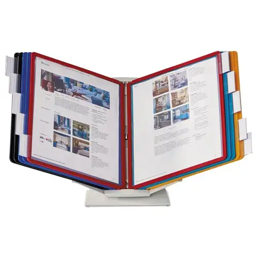 Durable 10 Panels VARIO Pro Legal Desktop Reference System - Assorted Borders and Panels